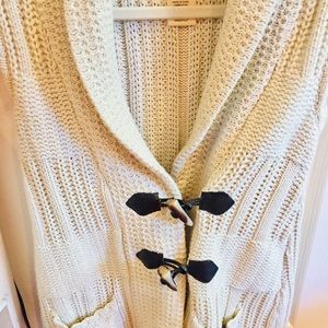 Cream knit vest